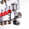 Коллекторная группа 1"х 11 выходов евроконус 3/4", с расходомерами Valtec VTc.586.EMNX.0611