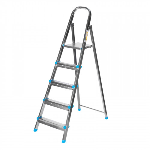 Стремянка 5 ступеней стальная оцинкованная Эконом 1,45м РемоКолор 63-0-155