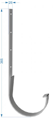 Кронштейн для желоба, металлический, шоколад Деке PREMIUM