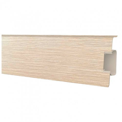 Плинтус Strong 70 (70109) с увеличенным кабель каналом 72*24мм, 2,5м Decoplast