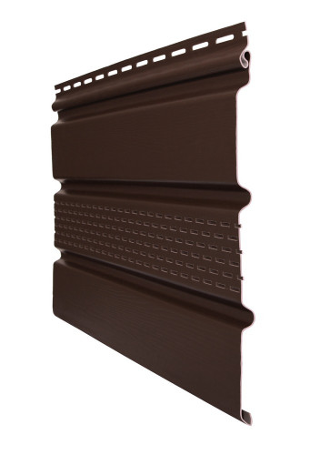 Софит с частичной перфорацией 3000*305мм, темный дуб Grand Line