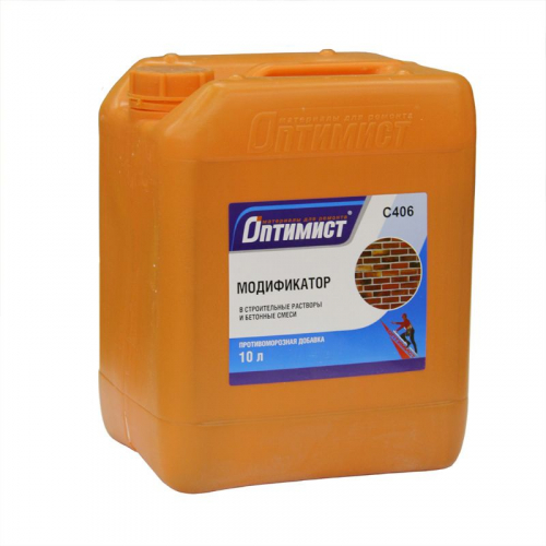 Противоморозная добавка в строительные и бетонные смеси (до -15 С) Оптимист C406, 10 л