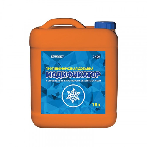 Противоморозная добавка в строительные и бетонные смеси (до -15 С) Оптимист C406, 10 л