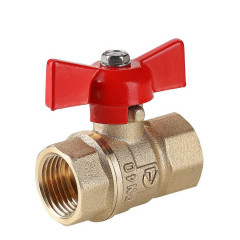 Кран шаровой 3/4 дюйма Стандарт, рукоятка бабочка, резьба внутренняя Valtec VT.122.GN.05