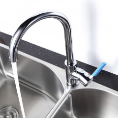Смеситель для кухни поворотный излив, Аура LeMark LM0605C