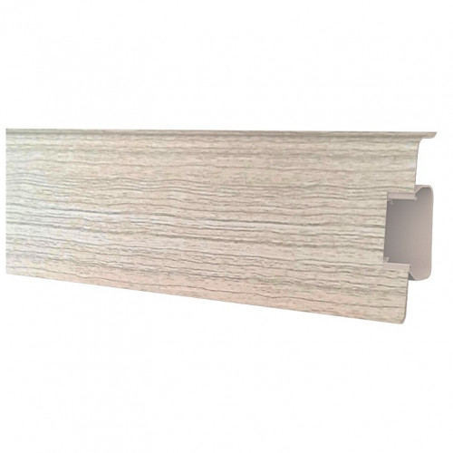 Плинтус Strong 70 (70110) с увеличенным кабель каналом 72*24мм, 2,5м Decoplast