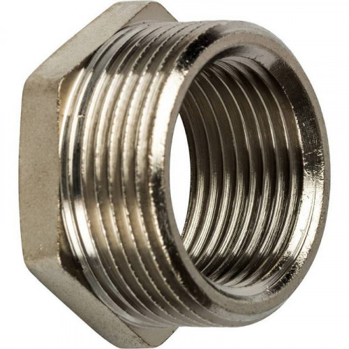 Футорка латунная 3/4 x 1/2 наружная/внутренняя резьба РТП (25122)