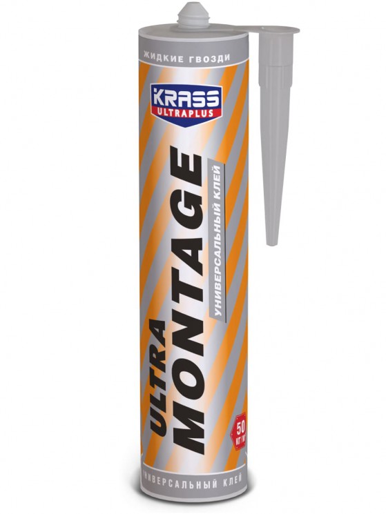 Жидкие гвозди KRASS Ultramontage универсальный белый 260мл