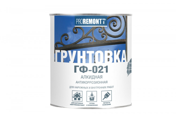 Грунт ГФ-021 серый PROREMONTT ЛАКРА 1,8 кг