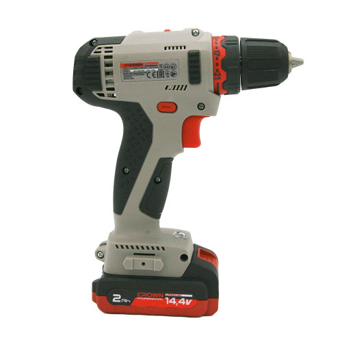 Дрель-шуруповерт аккумуляторная 14,4В, 2х2 Ач, 1250 об/мин, Li-lon Crown CT21082H-2 BMC