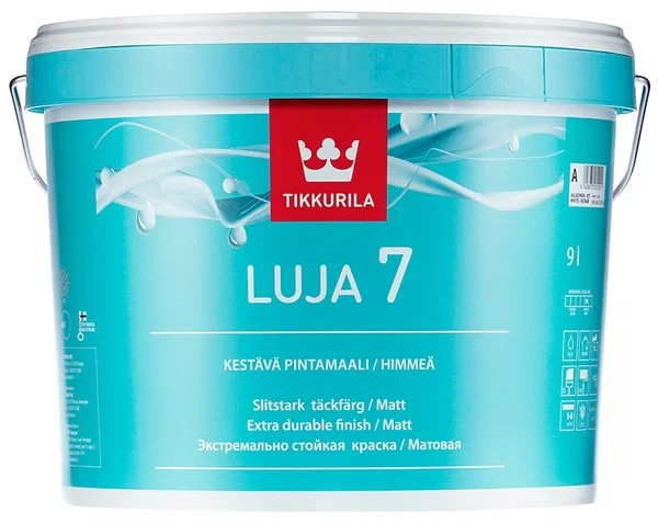 Интерьерная краска Luja 7 матовая А TIKKURILA 9 л