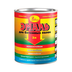 Эмаль для бетонных полов серая 3л Главный технолог (Новбытхим)