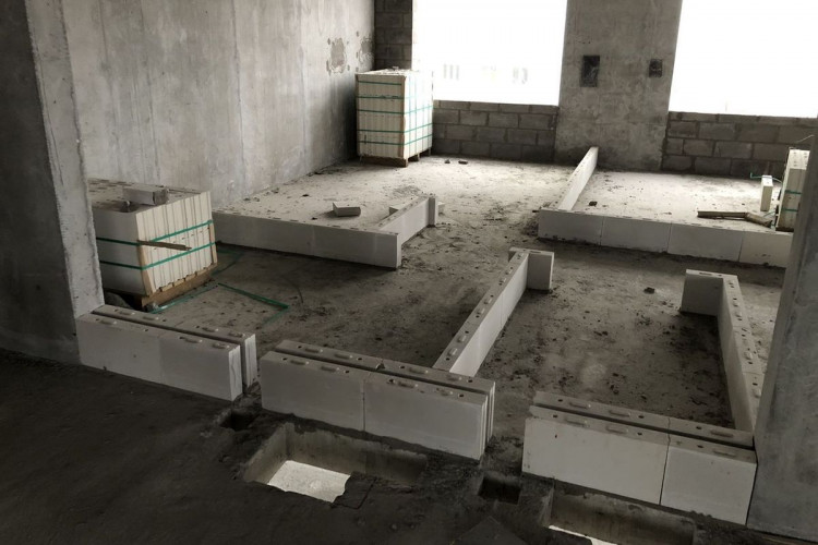 Силикатный перегородочный блок 498х248х80мм СППо80-М150, Поревит