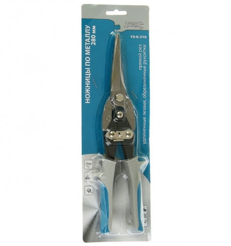 Ножницы по металлу прямые удлиненные 280 мм РемоКолор 19-6-310
