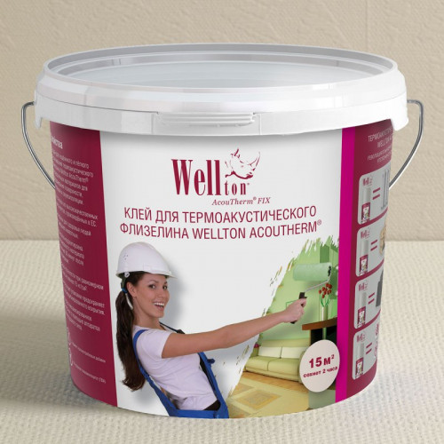 Клей для термоакустического флизелина Wellton Acoutherm Fix 5кг