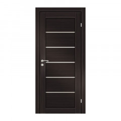 Дверь из экошпона со стеклом без притвора 700*2000мм Канзас Венге Олови