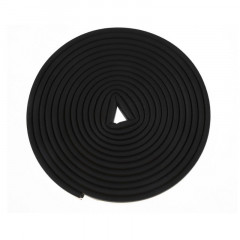 Уплотнитель самоклеящийся D10 8x9мм, черный 10м