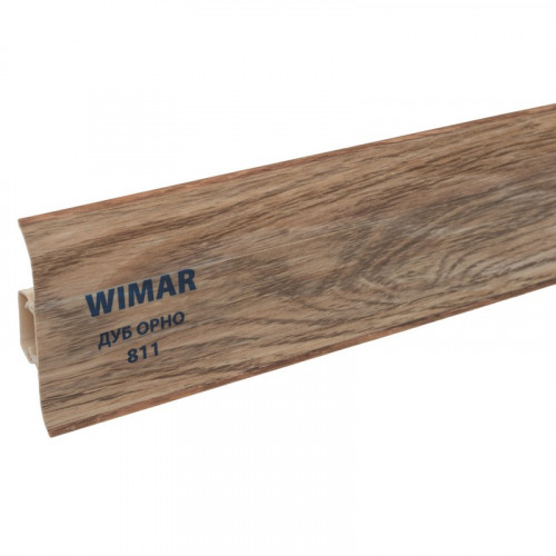 Плинтус Wimar 58, 811 Дуб орно 2,5м. с кабель-каналом