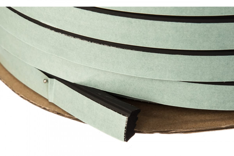 Уплотнитель Огнестойкий самоклеящийся черный Ultima E50 15х8мм, 50м