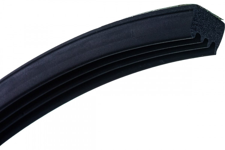 Уплотнитель Огнестойкий самоклеящийся черный Ultima E50 15х8мм, 50м