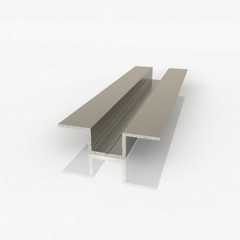 Алюминиевый Омега профиль PDP-100 (Омега-30), Хром 3000мм