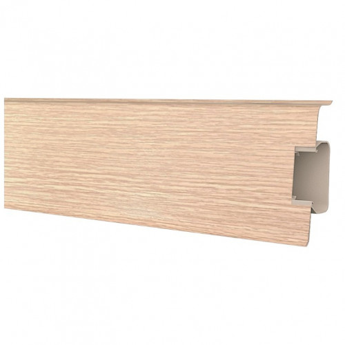 Плинтус Strong 70 (70111) с увеличенным кабель каналом 72*24мм, 2,5м Decoplast