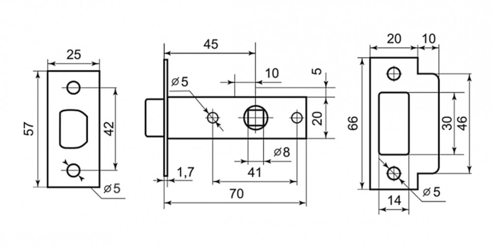 Набор дверной фурнитуры FZ 03-С 100 2Н АВ Античная бронза