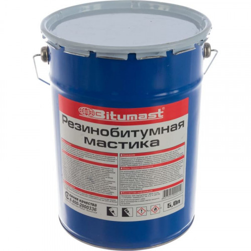 Мастика резинобитумная МРБ, 5л Bitumast