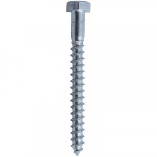 Шуруп глухарь 8х110мм DIN571 с шестигранной головкой цинк, 1шт