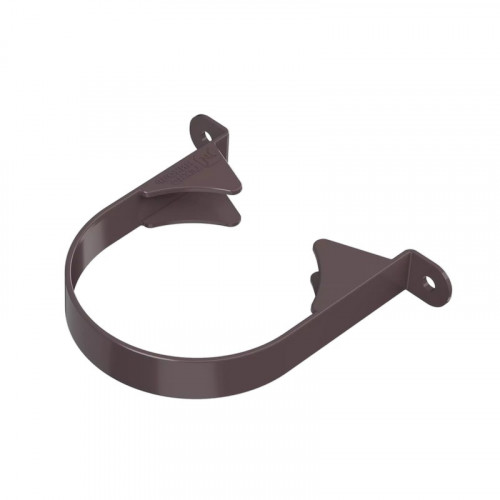 Хомут водосточной трубы ПВХ, Темно коричневый Оптима Технониколь 054445