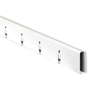 U-профиль продольный Эконом 3306 2400мм, ячейка 50*50мм, Белый матовый Cesal (Альконпласт)