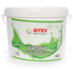 Грунтовка под декоративную штукатурку Bitex Quarzgrund, 15кг/10л
