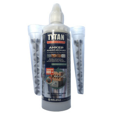 Анкер химический Tytan Professional 2К универсальный (2 насадки) 165 мл