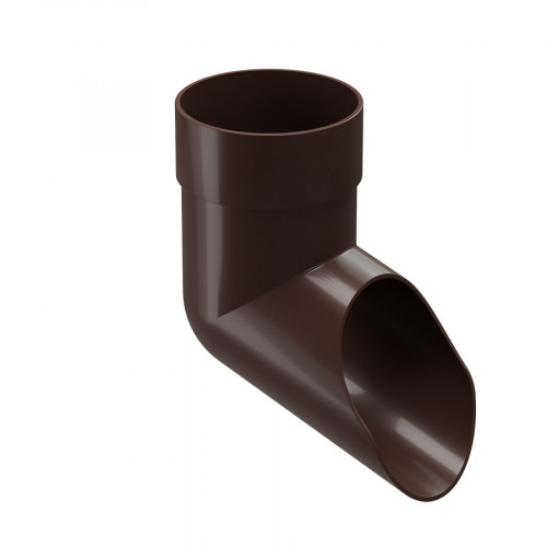 Отвод водосливной (наконечник), шоколад Деке PREMIUM