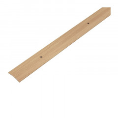 Стык 38х900мм Бук Натуральный алюминиевый Русский профиль
