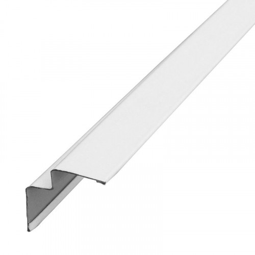 Уголок PLL 21х23мм, 15х6х8х15мм Белый, стальной 3м, Grand Line