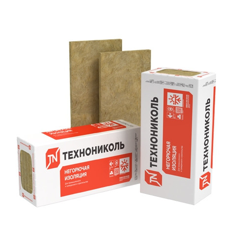 Каменная вата Технофас Оптима 120кг/м3 1200x600х50мм 6 шт. 4,32м2 (0,216 м3) Технониколь