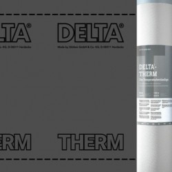 Мембрана термостойкая для металлических кровель DELTA-THERM Plus с 2 зонами проклейки 1,5х50м