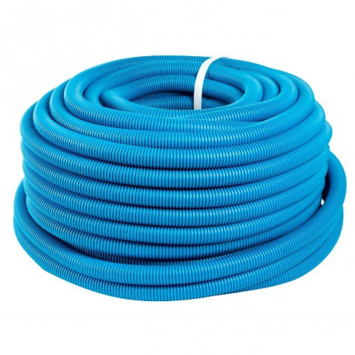 Труба гофрированная ПНД 25мм синяя (бухта 100м)