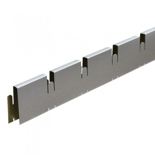 Грильято профиль ПАПА 60*60мм, алюминий Металлик серебристый Эконом