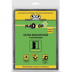 Сетка москитная на дверь с магнитами 0,95х2м, белая Nadzor MSN020MPW