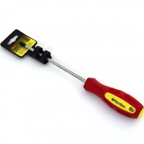 Отвертка крестовая PH2x150мм CR-V, двухкомпонентная рукоятка Driver РемоКолор 33-6-815