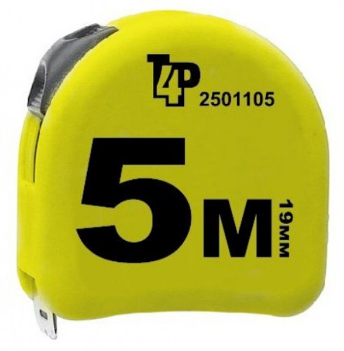 Рулетка прорезиненный корпус 5м*19мм T4P 2501205