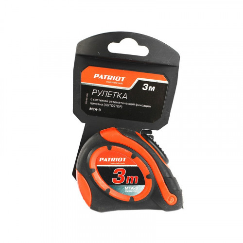 Рулетка 3м*25мм нейлон, автостоп MTA-3 Patriot 350005033