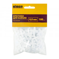 Крестики для кафеля 4мм 100шт Бибер 55605