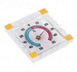 Термометр оконный, биметаллический, квадратный ТББ 10х70х75мм