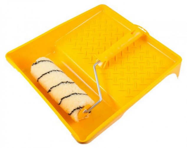 Набор малярный 2 предмета, валик "Премиум" 240мм, кювета 350х320мм