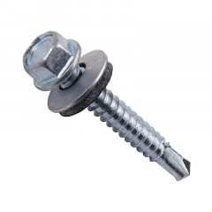 Саморез 6,3х51 кровельный сверло, цинк, 1500 шт.