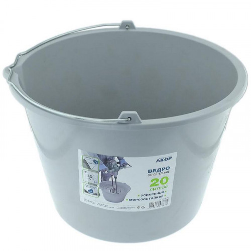 Ведро строительное ударопрочное морозостойкое 20л Мастер Акор 010 20 020