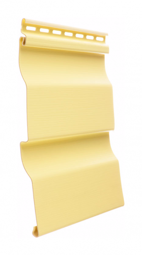 Сайдинг виниловый D4.5D Корабельная доска 232мм*3600мм лимон Деке PREMIUM